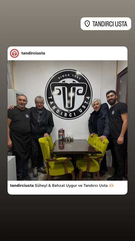 Tandırcı Usta restoranında bir araya gelenler